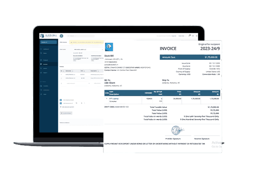 Export Invoice format