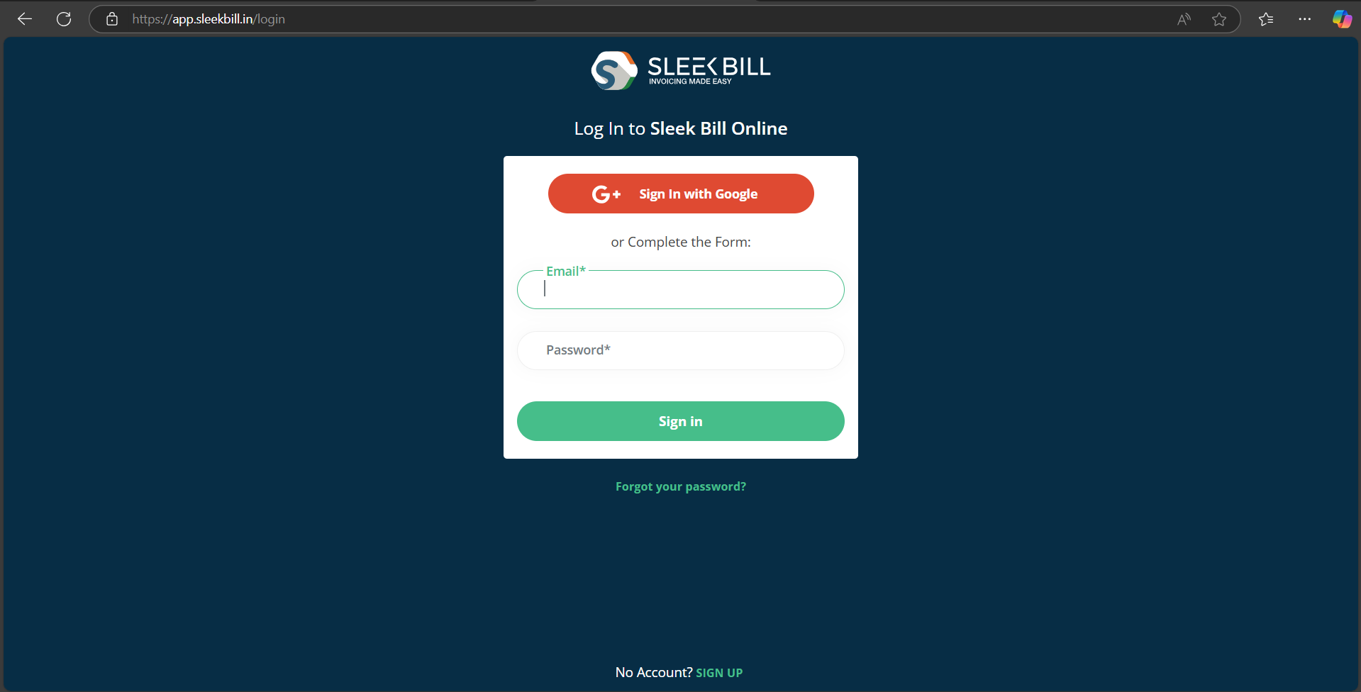 Login Page