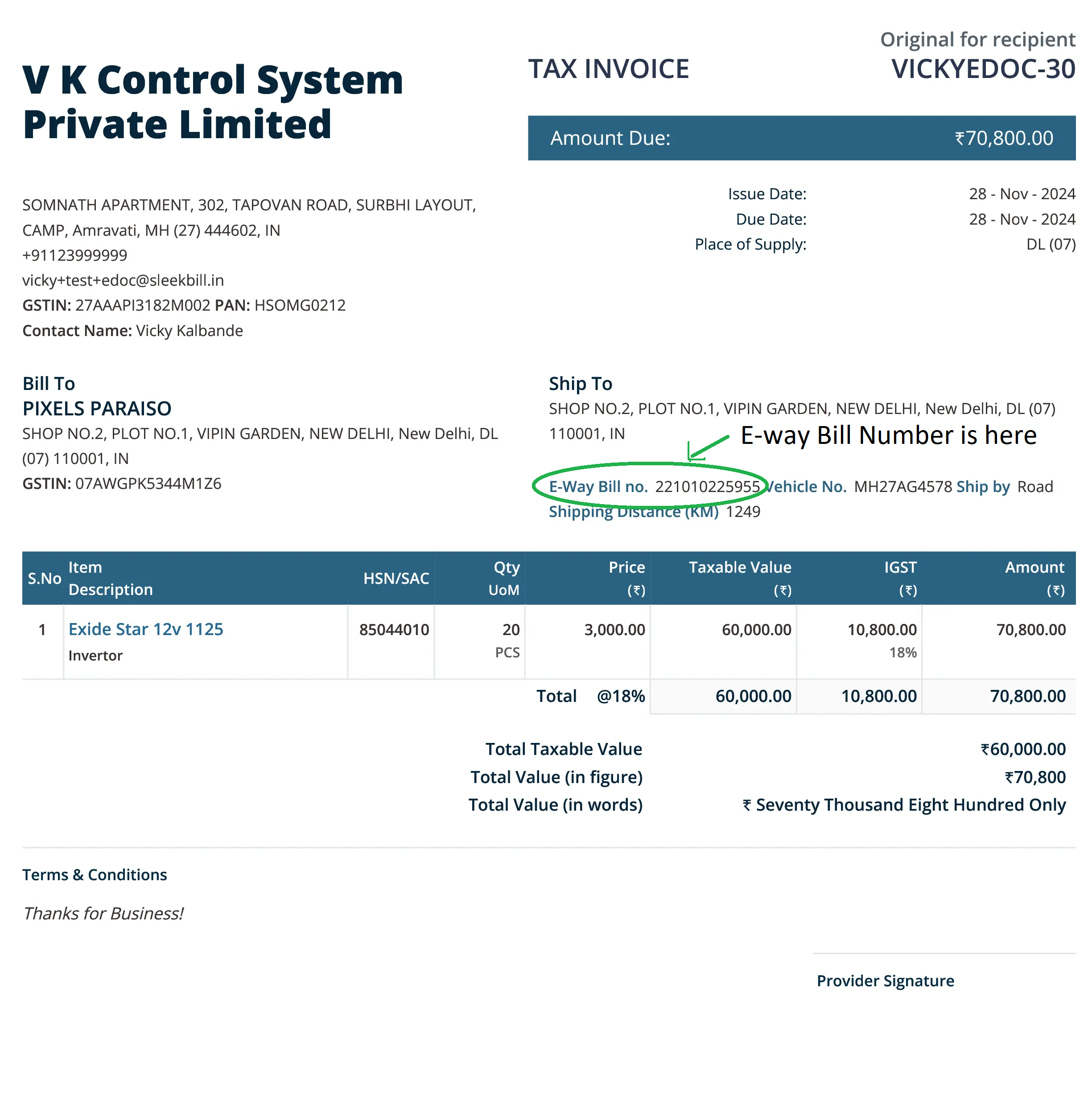 E-way Bills and GST