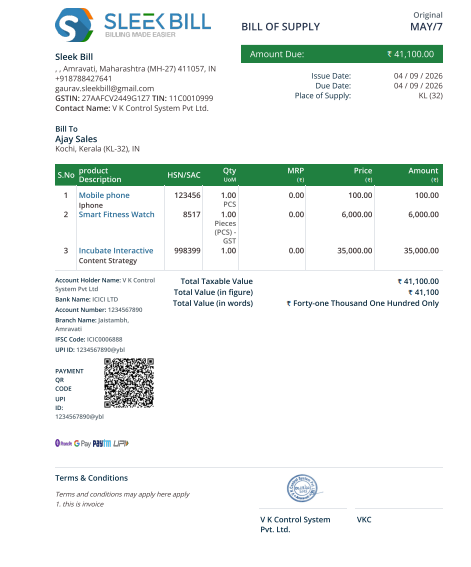 online invoice template