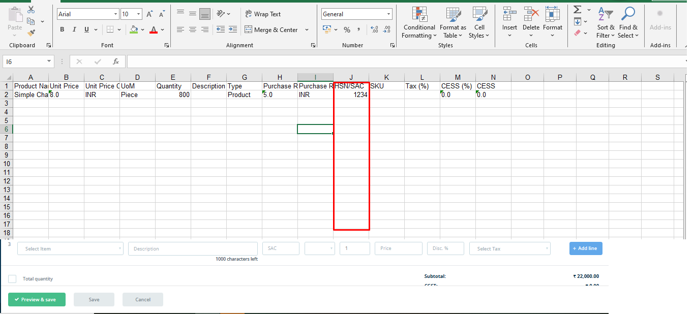  Bulk Item Sheet