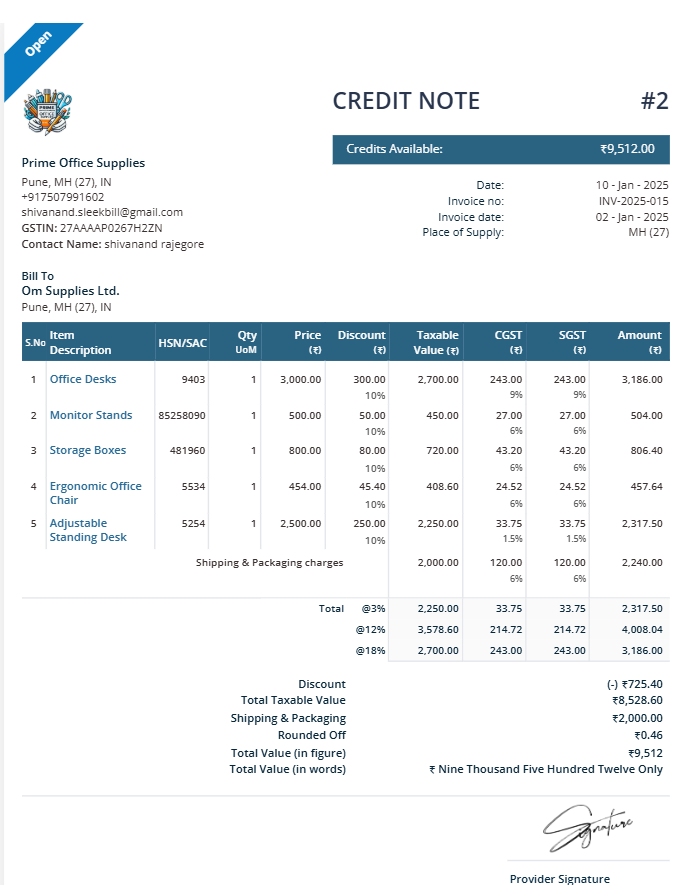 online invoice template