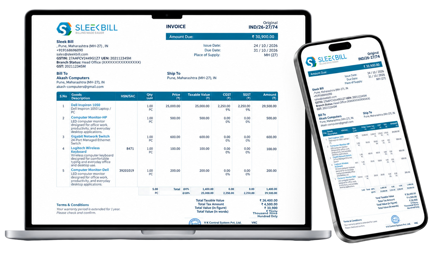GST Invoice Format