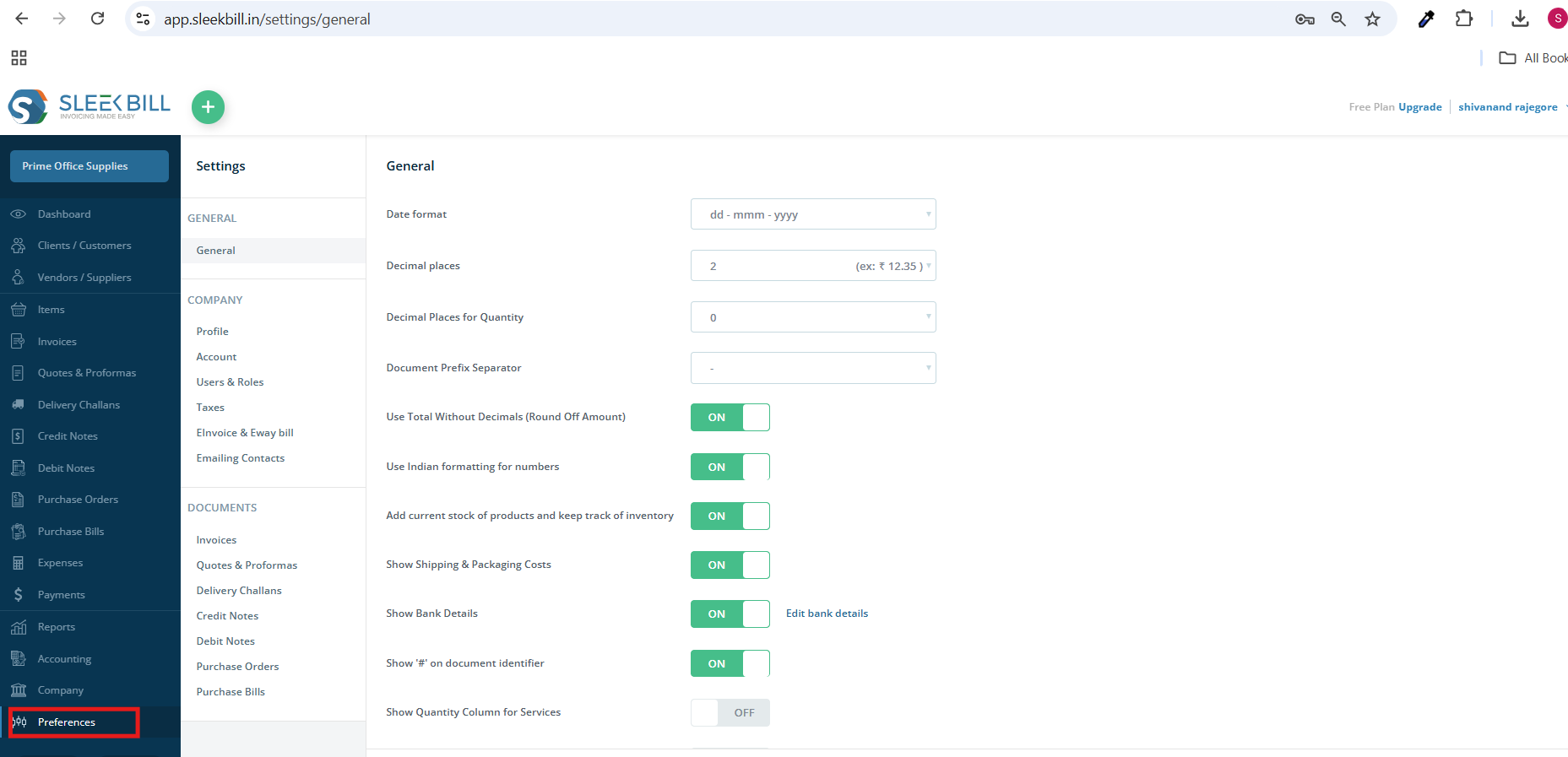 E-Invoice Sample