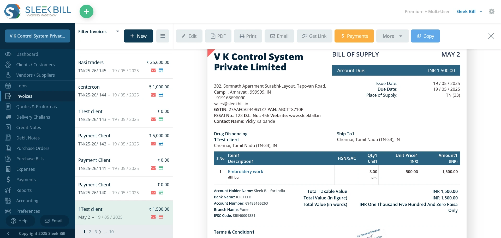 Invoice Step